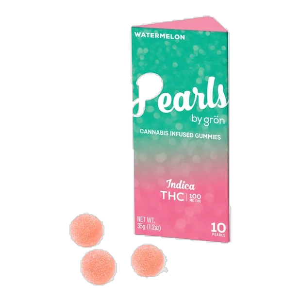 THC Watermelon Pearls - Indica (100mg)