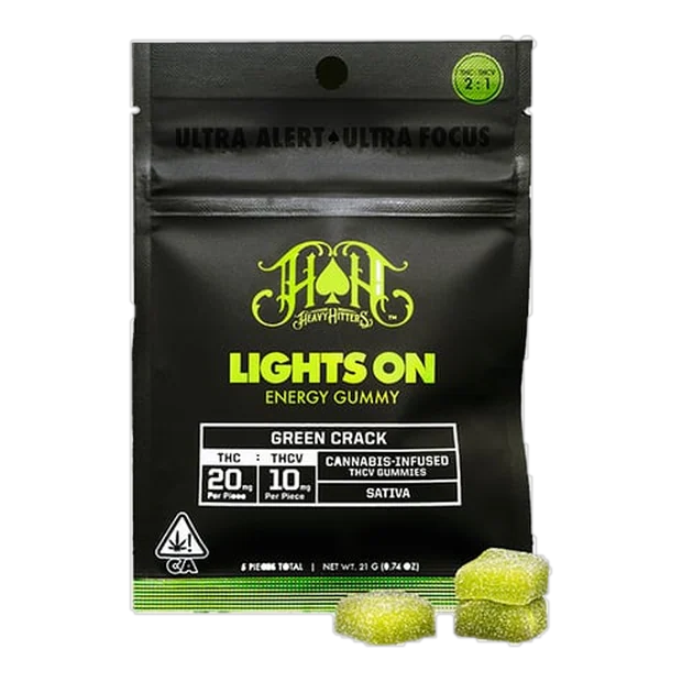 Green Crack Lights On Energy Gummies