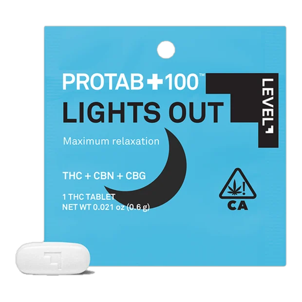 PROTAB+ Lights Out [1pk] (100mg THC/20mg CBN/10mg CBG)