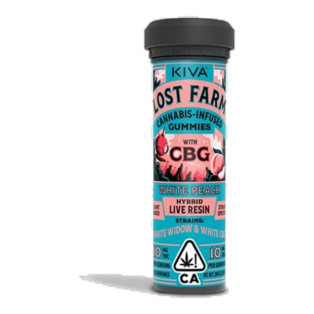 1:1 White Peach CBG x White Widow [10pk] (100mg CBG/100mg THC)