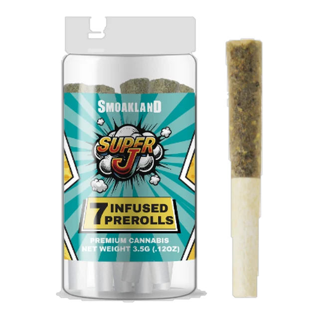 Super J 7pk - Gelato 33 (H) Infused Pre-rolls 3.5g