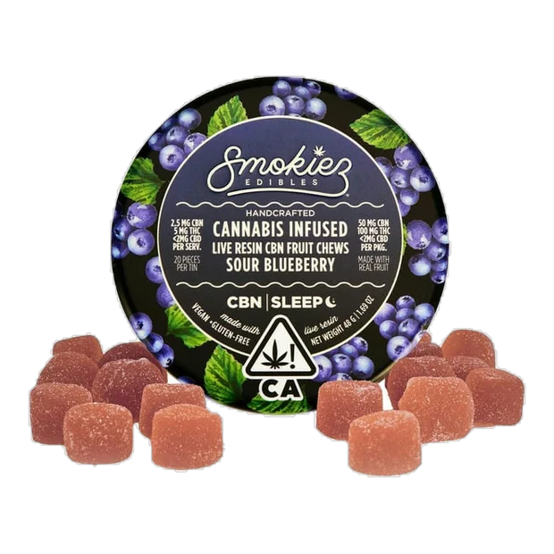 1:2 CBN Sour Blueberry [20pk] (100mg THC/50mg CBN)