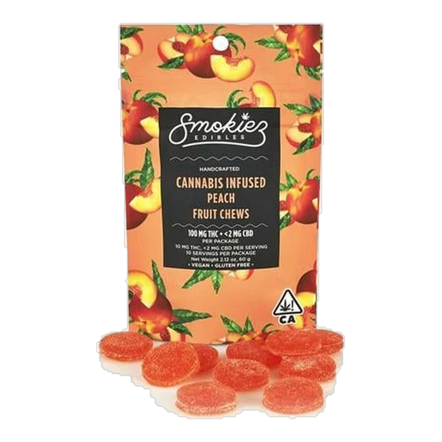 Peach Fruit Chews [10pk] (100mg) THC - WA