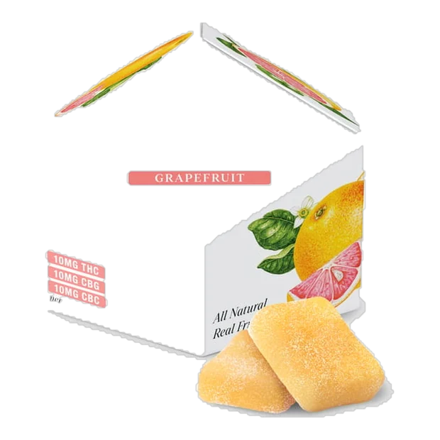 Grapefruit 1:1:1 CBG:CBC + Sativa Enhanced Gummies