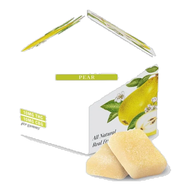Pear 1:1 CBG + Hybrid Enhanced Gummies